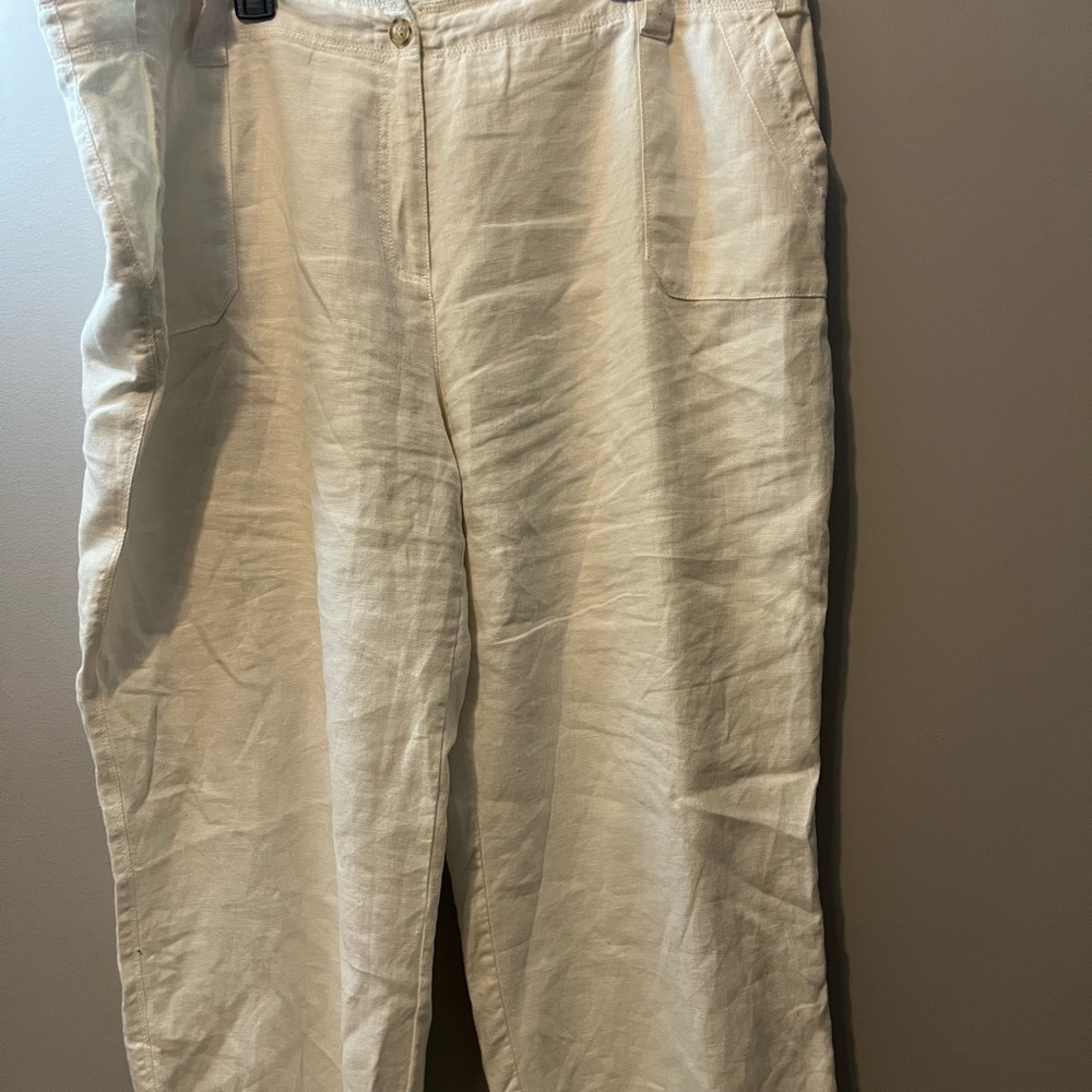 White‎ Linen Pants